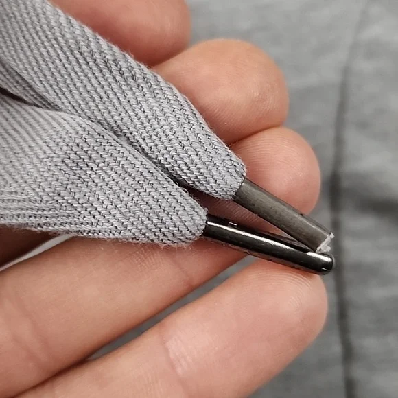 Cable & Gauge Women's Grey Pullover Hoodie Lace Up Neck Size XL - Picture 5 of 11